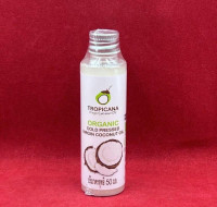 Масло кокосовое первого холодного отжима "Тропикана" cold pressed Extra Virgin Coconut Oil 50 мл